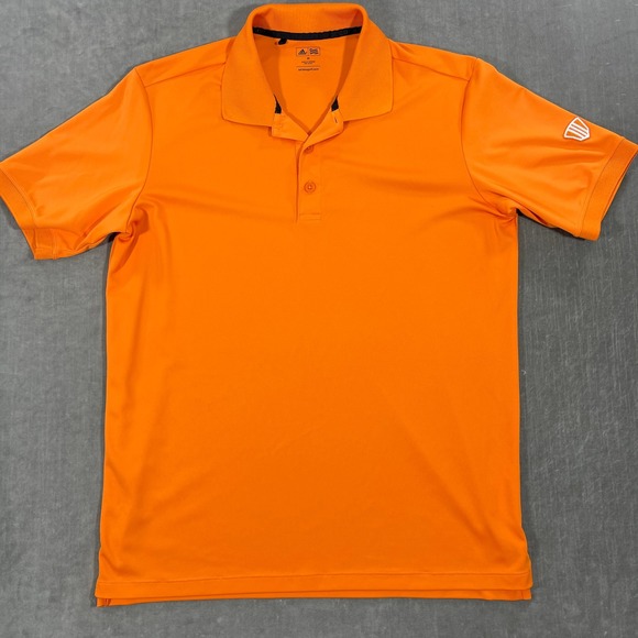adidas Other - Adidas‎ Climalite Mens Medium Orange Golf Polo Shirt Athletic Activewear
